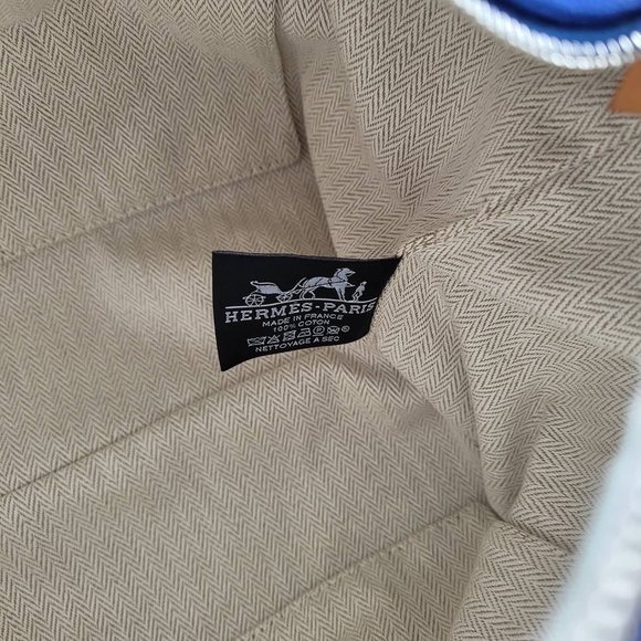 SOLD. 💯 Hermès Toile H large trousse Bride-A-Brac Pouch - Picture 3 of 10